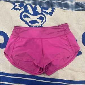 Lululemon Athletica Sonic Pink Athletic Shorts (DISCONTINUED)
